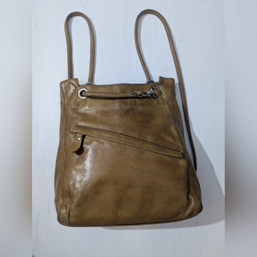 The Trend Vintage Leather Backpack Purse